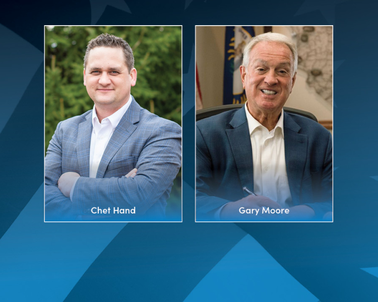 Image: Public Debate: Photos of Chet Hand and Gary Moore