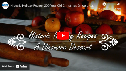 Historic Holiday Recipe: 200-Year Old Christmas Gingerbread! video thumbnail